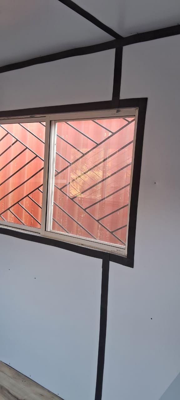 Sliding window with our diagonal grille pattern
